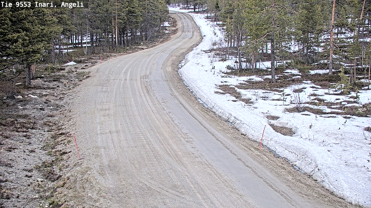 Weather Camera Image Road 9553 Inari, Angeli, Lintupuolivaara, Inari, Lappi