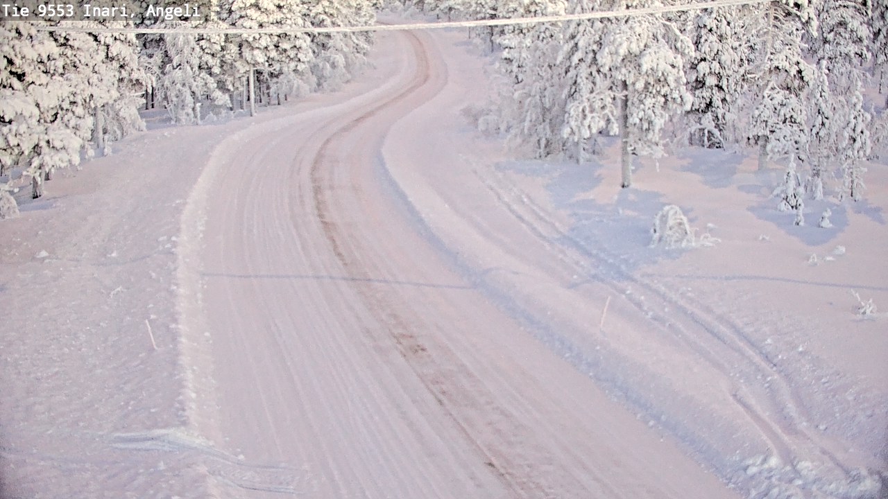 Weather Camera Image Road 9553 Inari, Angeli, Lintupuolivaara, Inari, Lappi