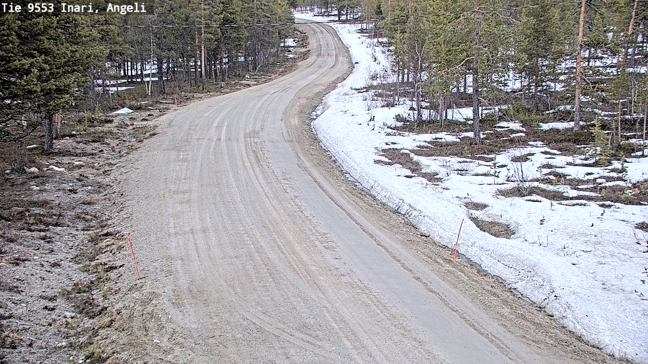 Weather Camera Image Road 9553 Inari, Angeli, Lintupuolivaara, Inari, Lappi