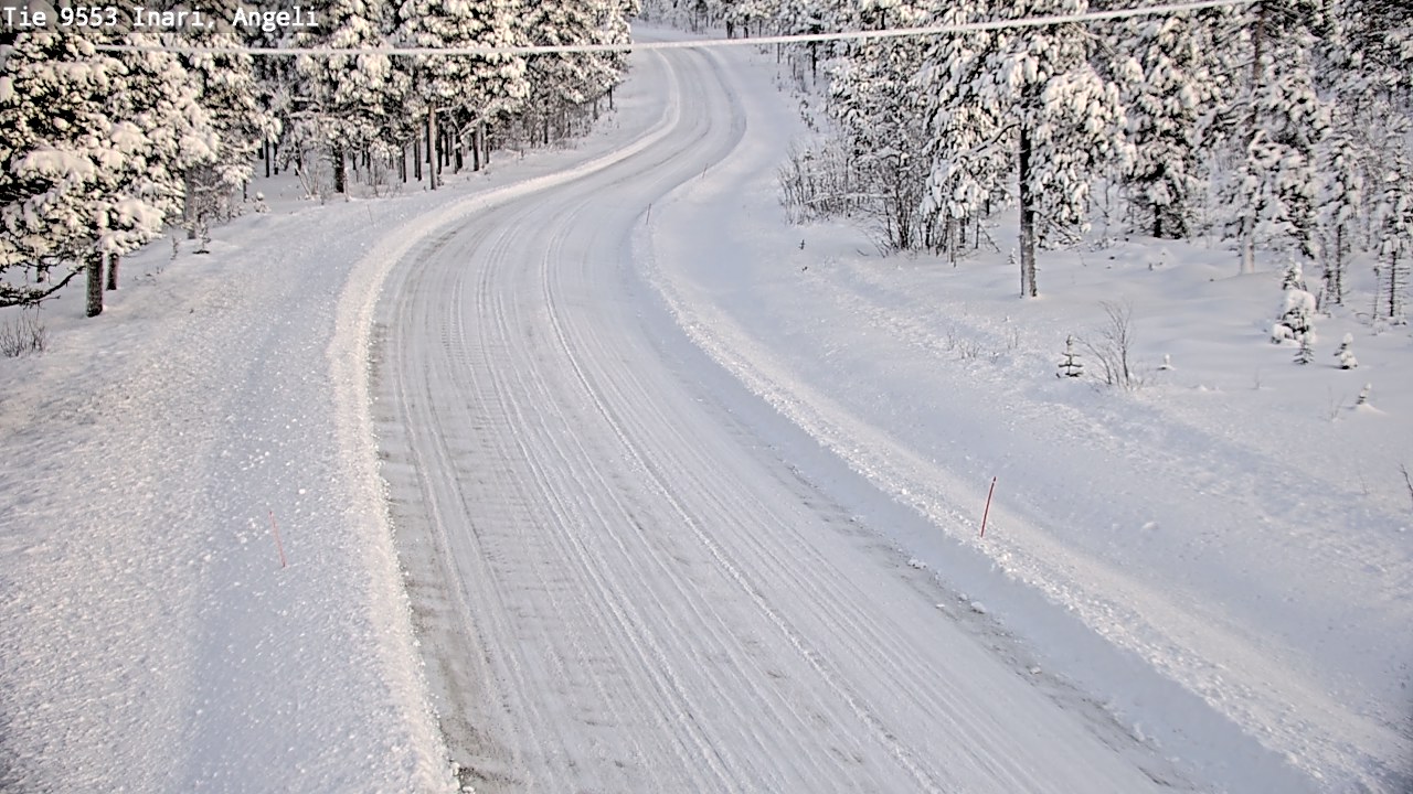 Weather Camera Image Väg 9553 Inari, Angeli, Lintupuolivaara, Inari, Lappi