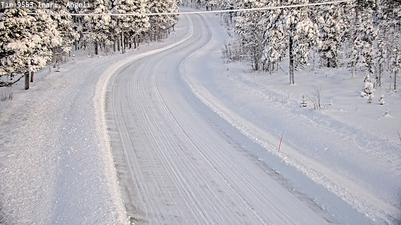 Weather Camera Image Väg 9553 Inari, Angeli, Lintupuolivaara, Inari, Lappi