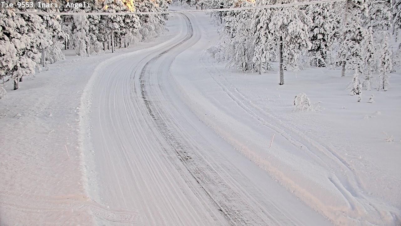 Kelikamerat Kuva Tie 9553 Inari, Angeli, Lintupuolivaara, Inari, Lappi