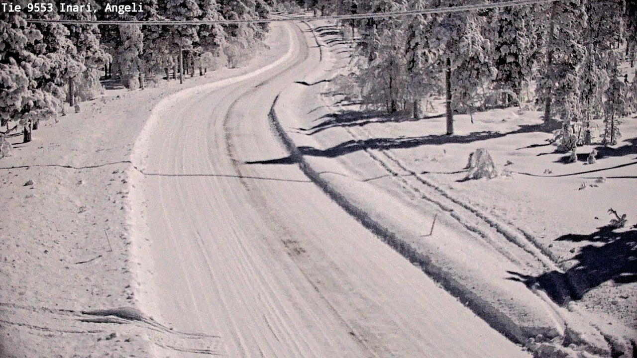 Weather Camera Image Väg 9553 Inari, Angeli, Lintupuolivaara, Inari, Lappi