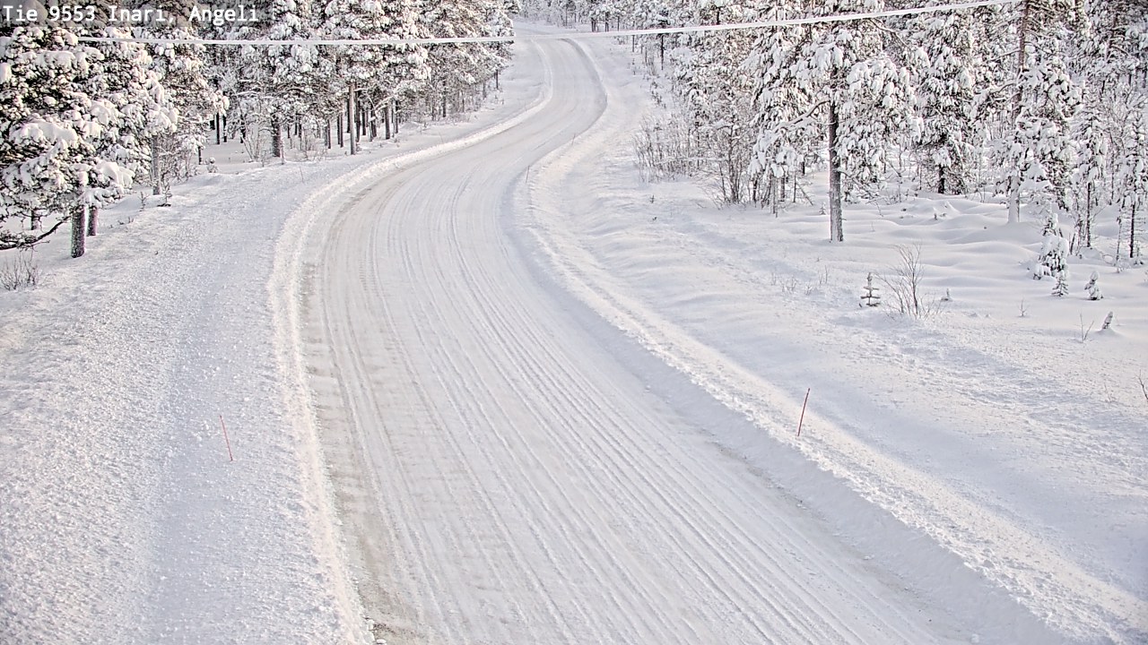 Weather Camera Image Väg 9553 Inari, Angeli, Lintupuolivaara, Inari, Lappi