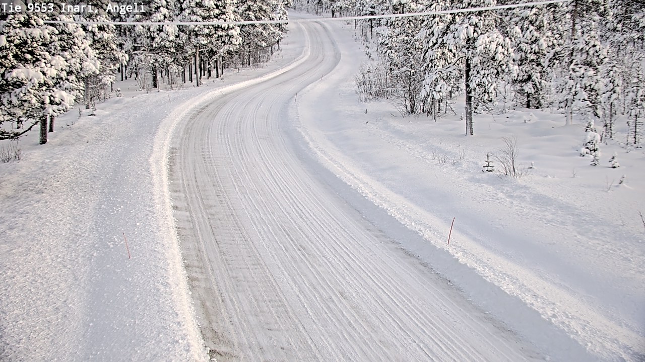 Weather Camera Image Väg 9553 Inari, Angeli, Lintupuolivaara, Inari, Lappi