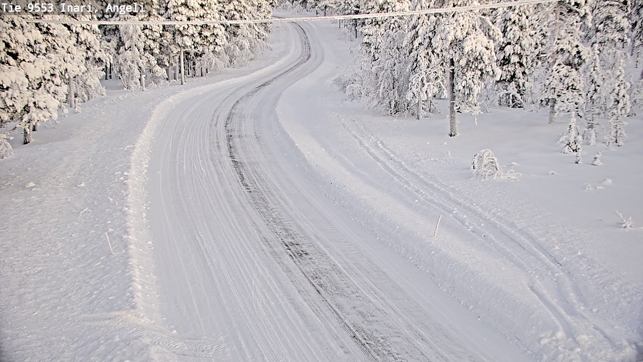 Weather Camera Image Road 9553 Inari, Angeli, Lintupuolivaara, Inari, Lappi