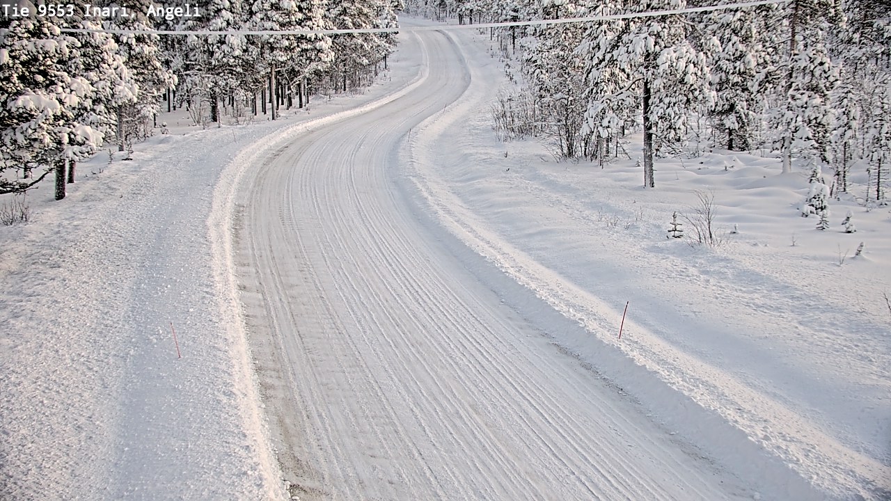 Weather Camera Image Väg 9553 Inari, Angeli, Lintupuolivaara, Inari, Lappi