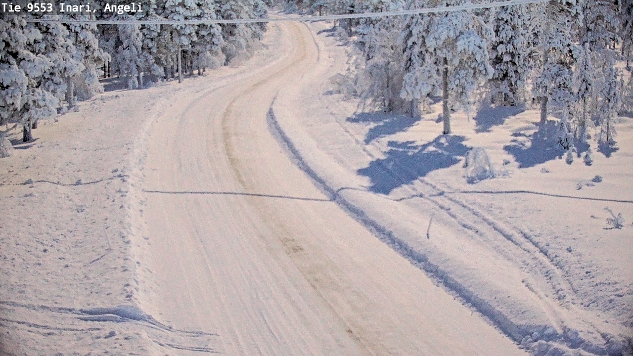 Weather Camera Image Road 9553 Inari, Angeli, Lintupuolivaara, Inari, Lappi