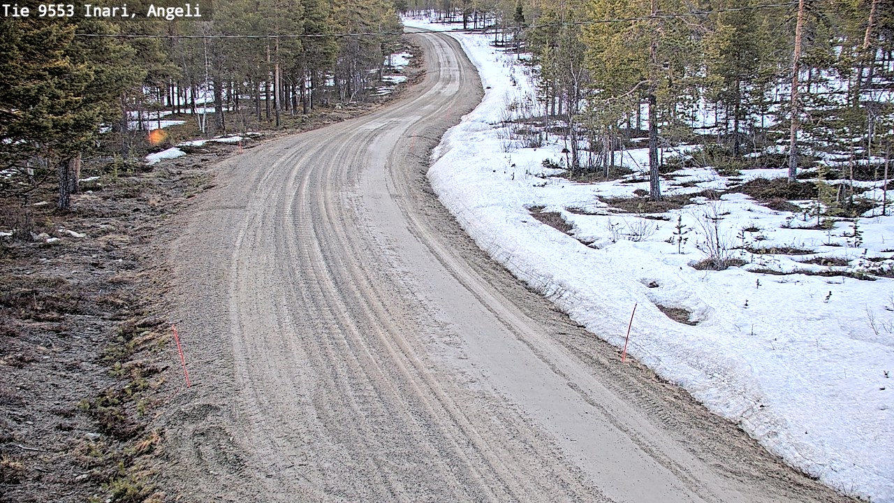 Weather Camera Image Road 9553 Inari, Angeli, Lintupuolivaara, Inari, Lappi