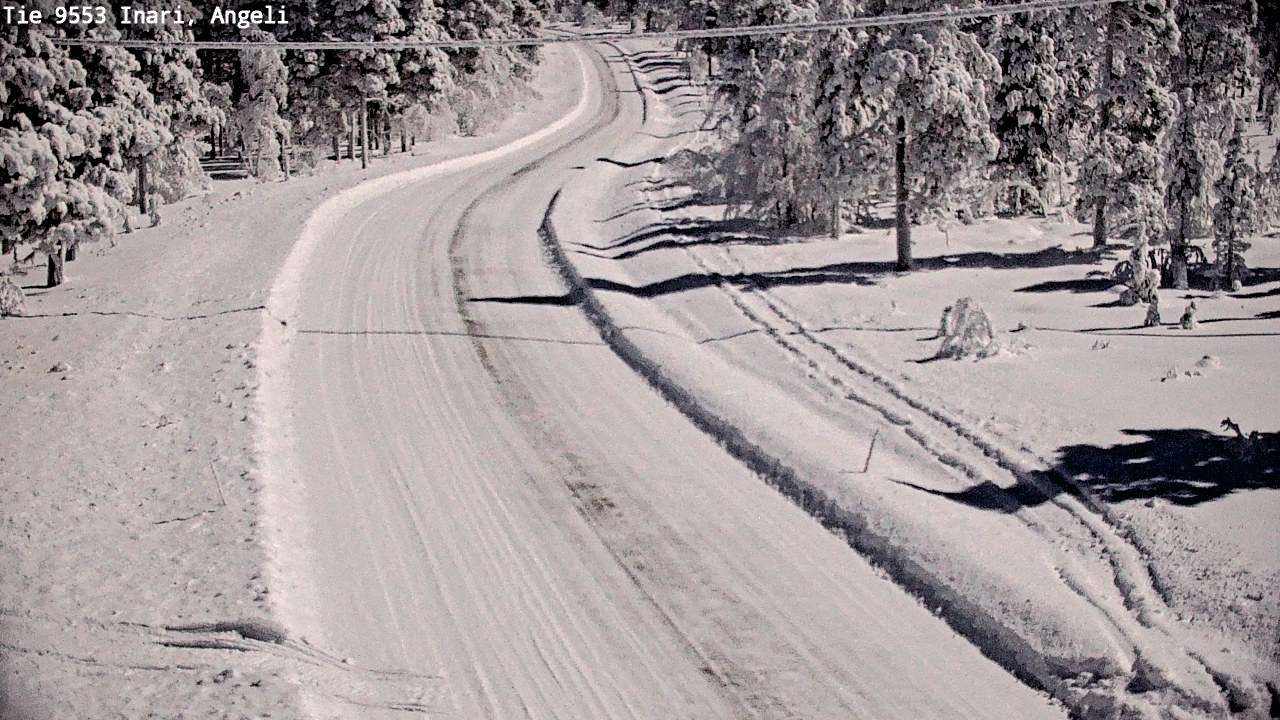 Weather Camera Image Väg 9553 Inari, Angeli, Lintupuolivaara, Inari, Lappi