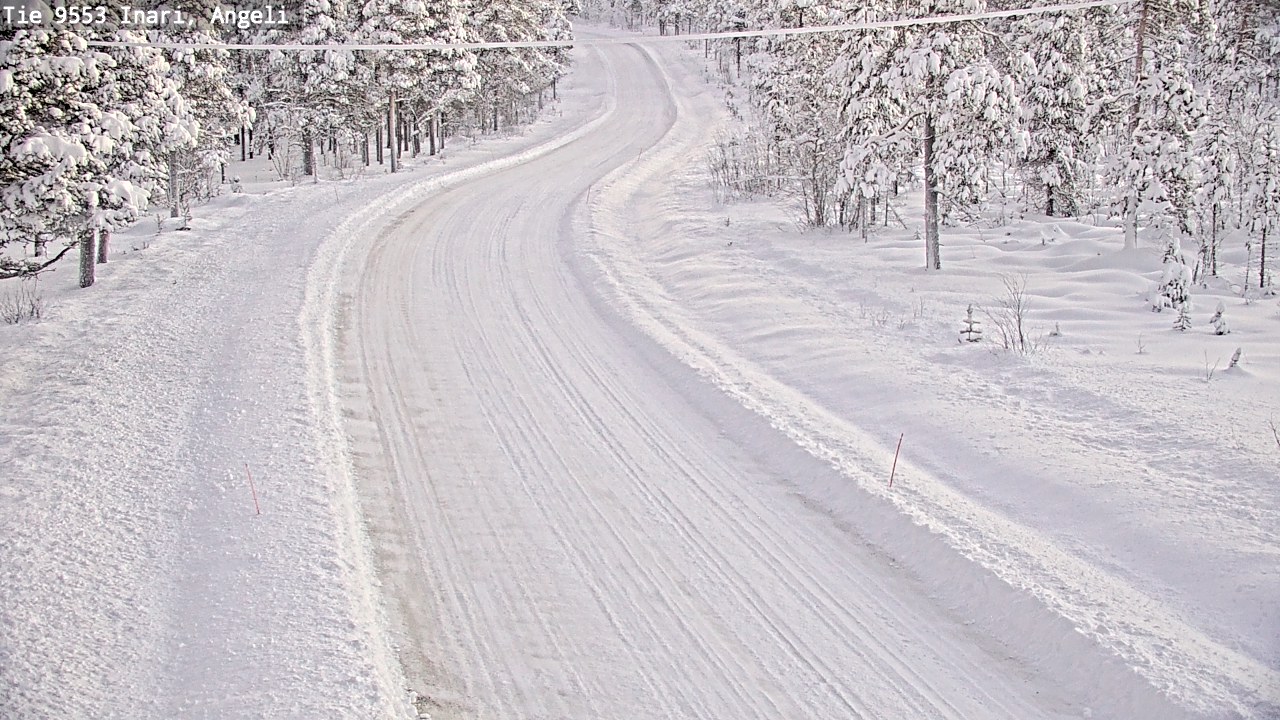 Weather Camera Image Väg 9553 Inari, Angeli, Lintupuolivaara, Inari, Lappi