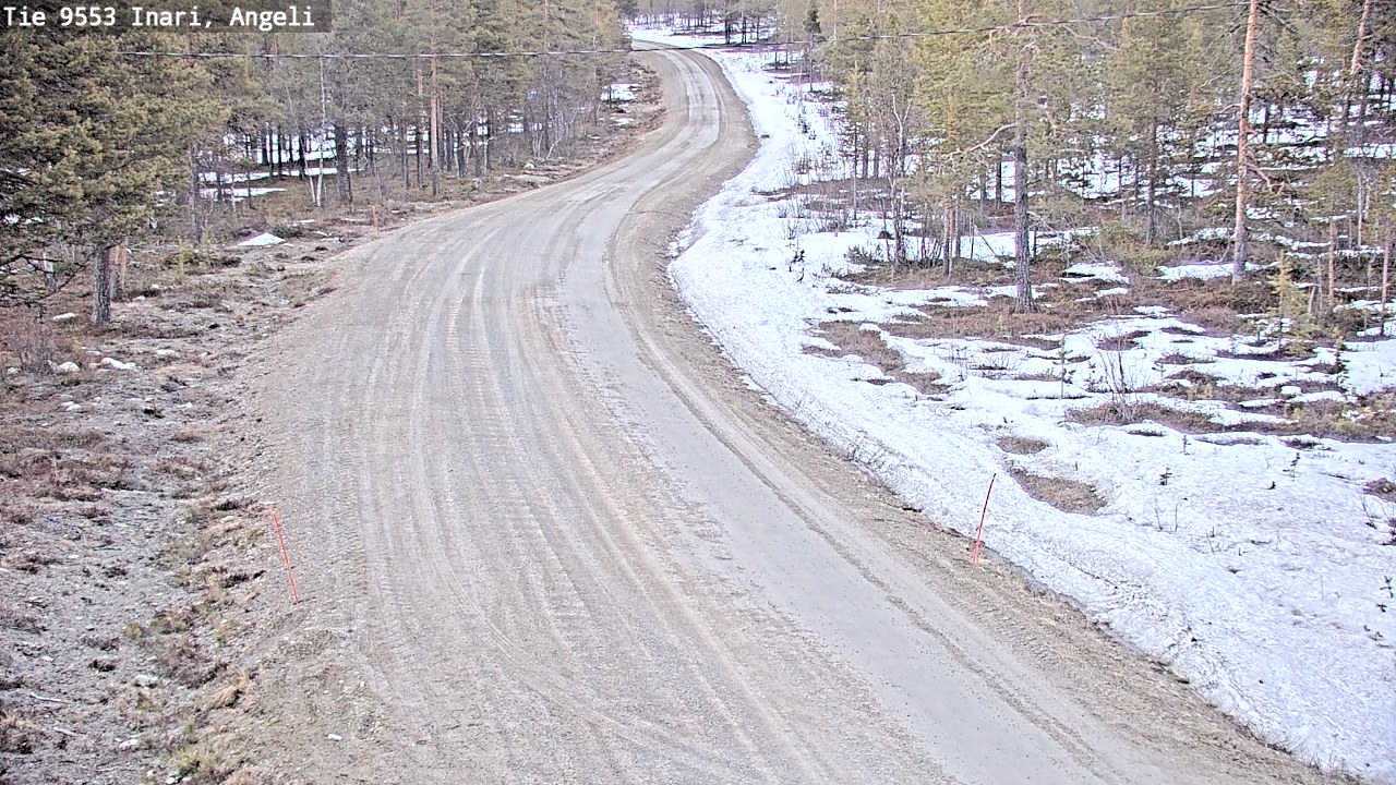 Weather Camera Image Road 9553 Inari, Angeli, Lintupuolivaara, Inari, Lappi