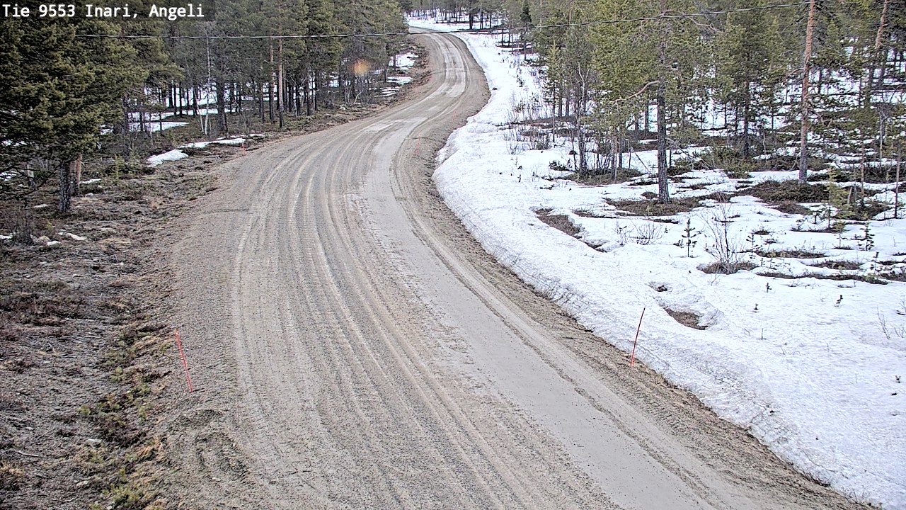 Weather Camera Image Road 9553 Inari, Angeli, Lintupuolivaara, Inari, Lappi