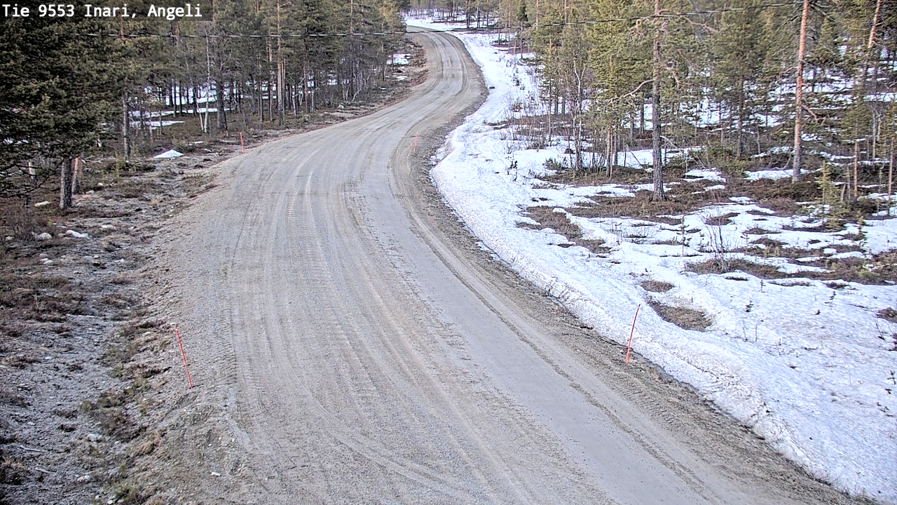 Weather Camera Image Road 9553 Inari, Angeli, Lintupuolivaara, Inari, Lappi