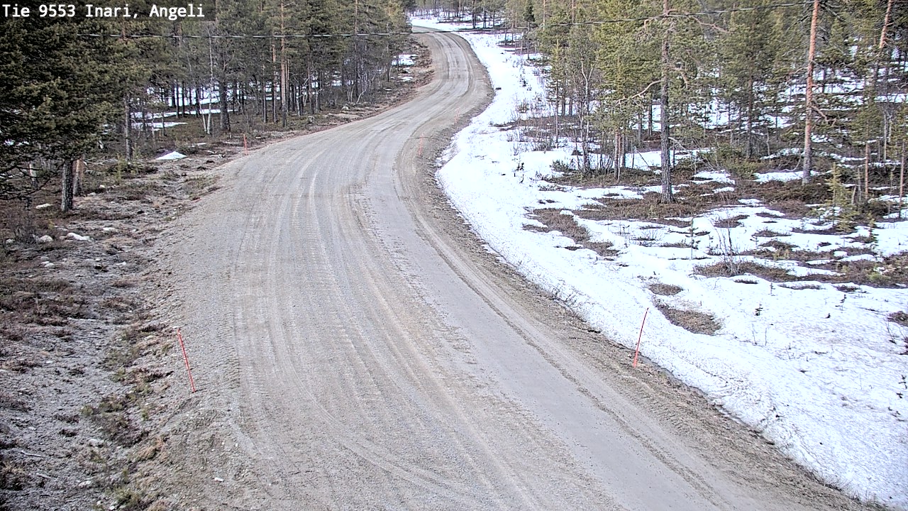 Weather Camera Image Road 9553 Inari, Angeli, Lintupuolivaara, Inari, Lappi