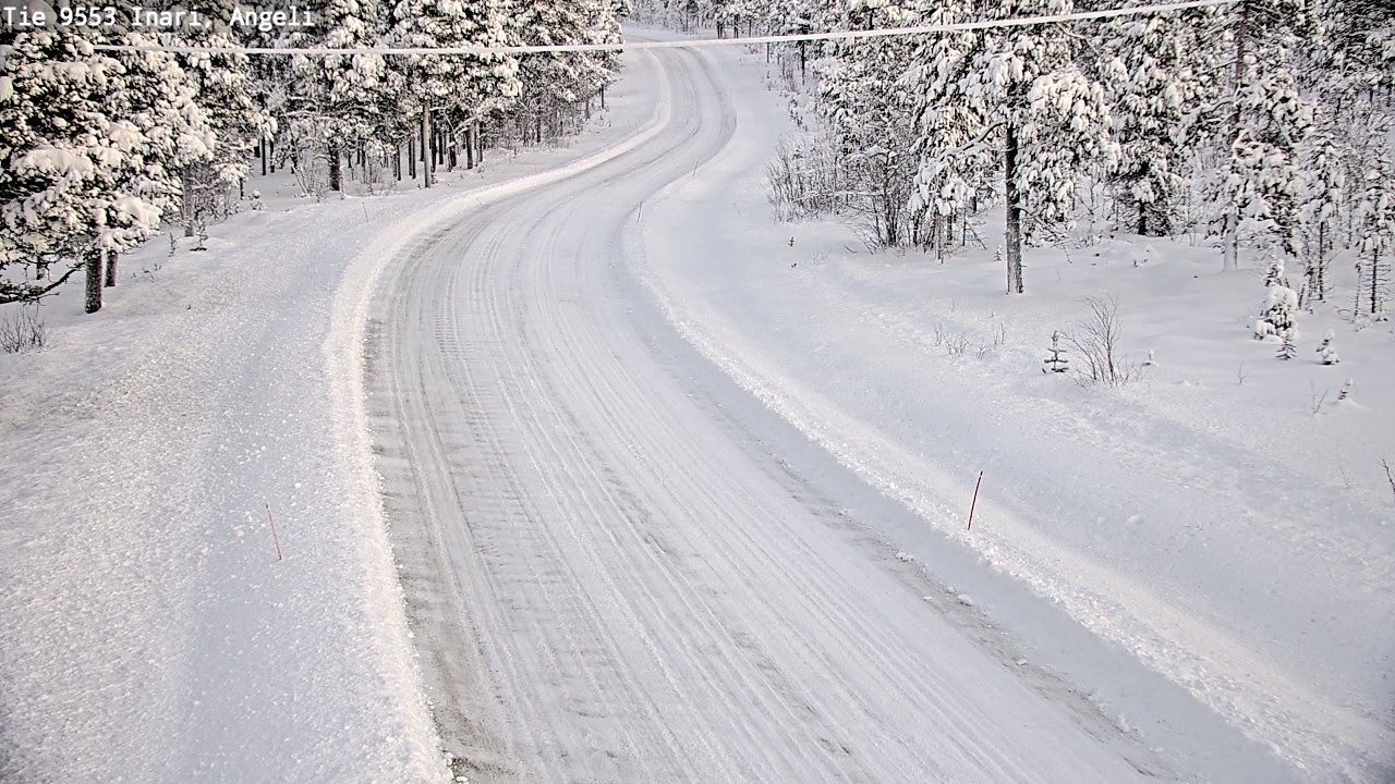 Weather Camera Image Väg 9553 Inari, Angeli, Lintupuolivaara, Inari, Lappi