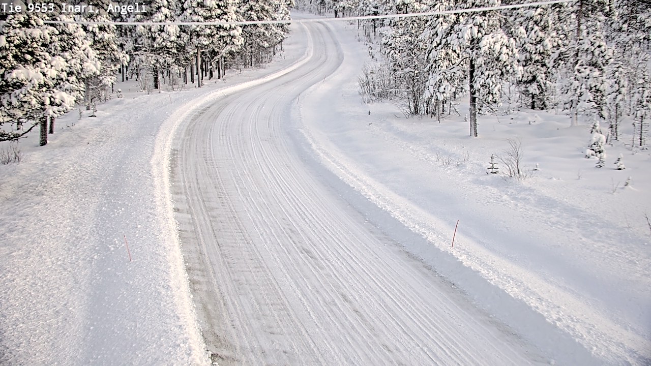 Weather Camera Image Väg 9553 Inari, Angeli, Lintupuolivaara, Inari, Lappi