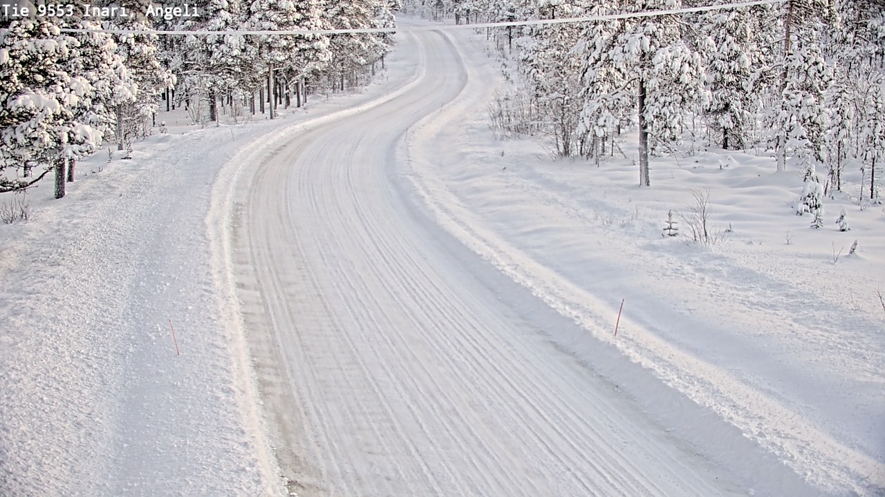 Weather Camera Image Väg 9553 Inari, Angeli, Lintupuolivaara, Inari, Lappi