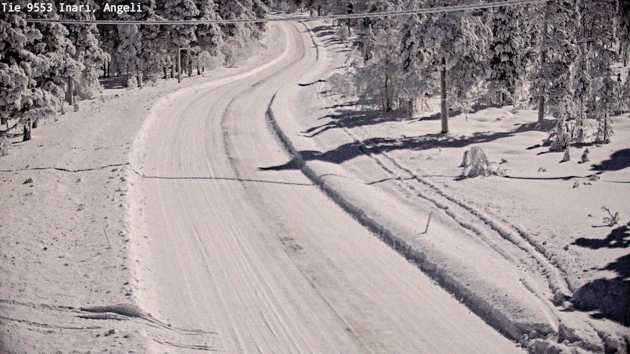Weather Camera Image Väg 9553 Inari, Angeli, Lintupuolivaara, Inari, Lappi