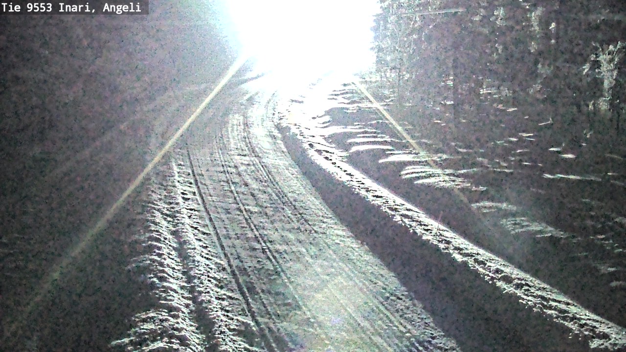 Weather Camera Image Väg 9553 Inari, Angeli, Lintupuolivaara, Inari, Lappi