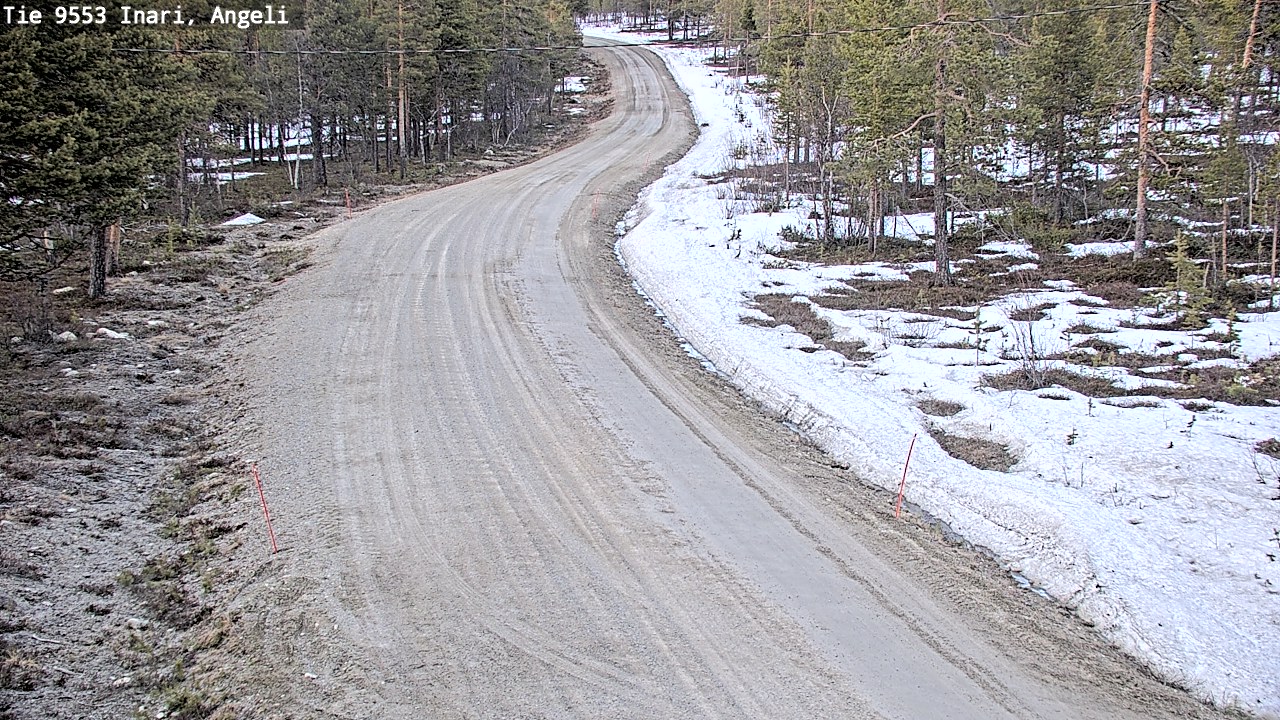Weather Camera Image Road 9553 Inari, Angeli, Lintupuolivaara, Inari, Lappi