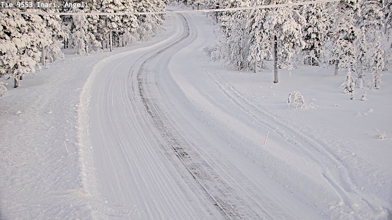Weather Camera Image Road 9553 Inari, Angeli, Lintupuolivaara, Inari, Lappi