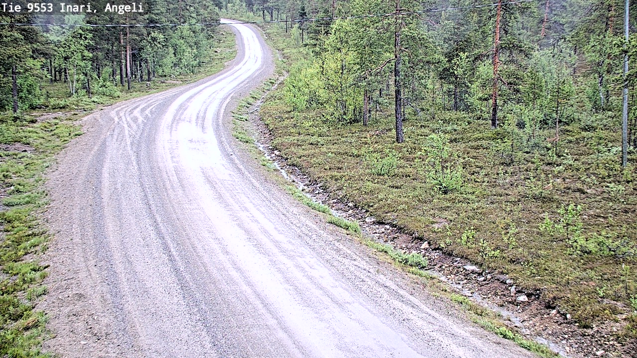 Weather Camera Image Väg 9553 Inari, Angeli, Lintupuolivaara, Inari, Lappi