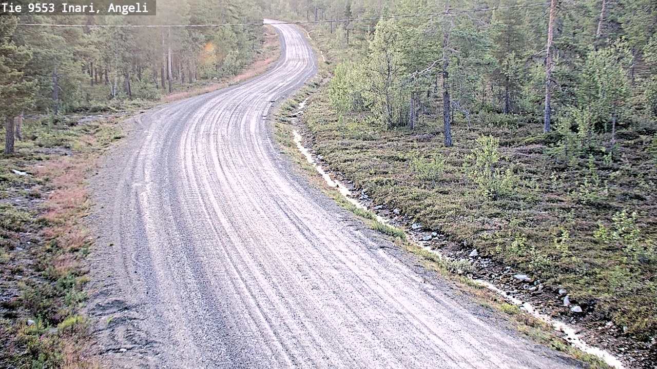 Weather Camera Image Road 9553 Inari, Angeli, Lintupuolivaara, Inari, Lappi