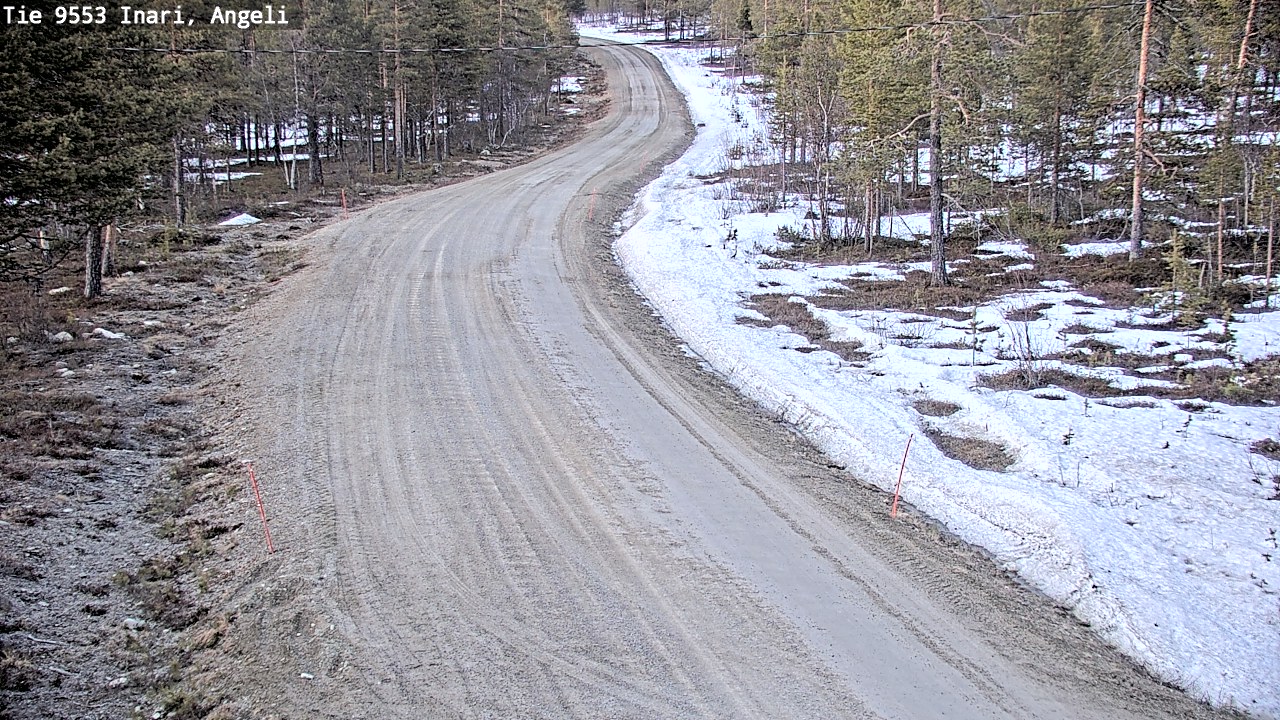 Weather Camera Image Road 9553 Inari, Angeli, Lintupuolivaara, Inari, Lappi