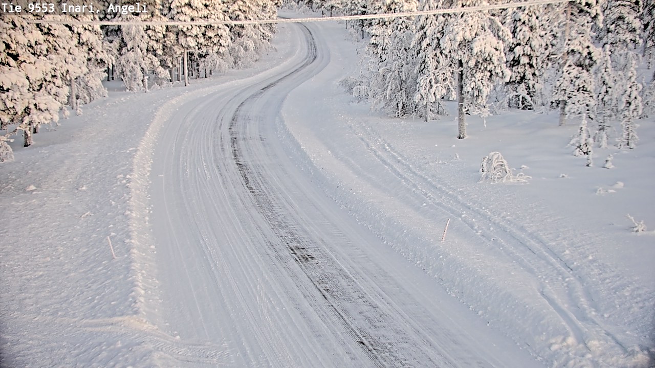 Weather Camera Image Road 9553 Inari, Angeli, Lintupuolivaara, Inari, Lappi