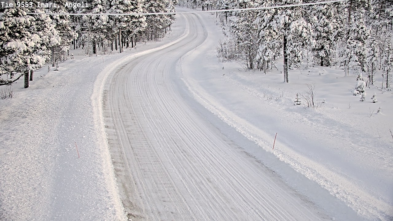 Weather Camera Image Väg 9553 Inari, Angeli, Lintupuolivaara, Inari, Lappi