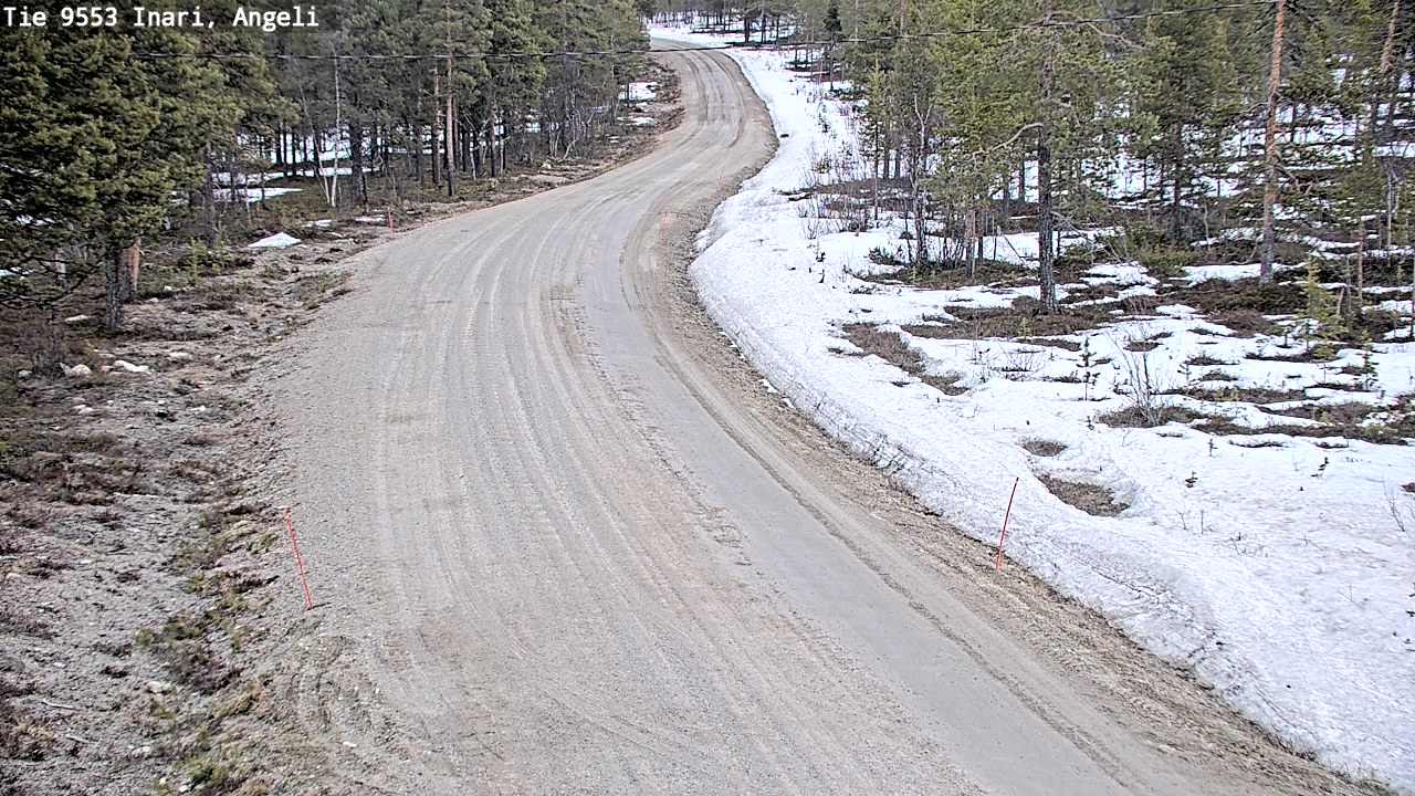 Weather Camera Image Road 9553 Inari, Angeli, Lintupuolivaara, Inari, Lappi