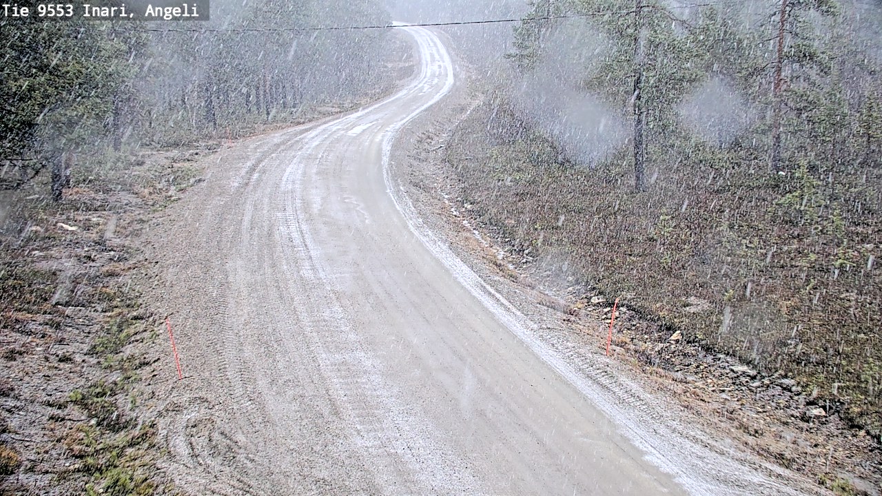 Kelikamerat Kuva Tie 9553 Inari, Angeli, Lintupuolivaara, Inari, Lappi