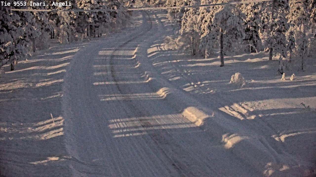 Kelikamerat Kuva Tie 9553 Inari, Angeli, Lintupuolivaara, Inari, Lappi