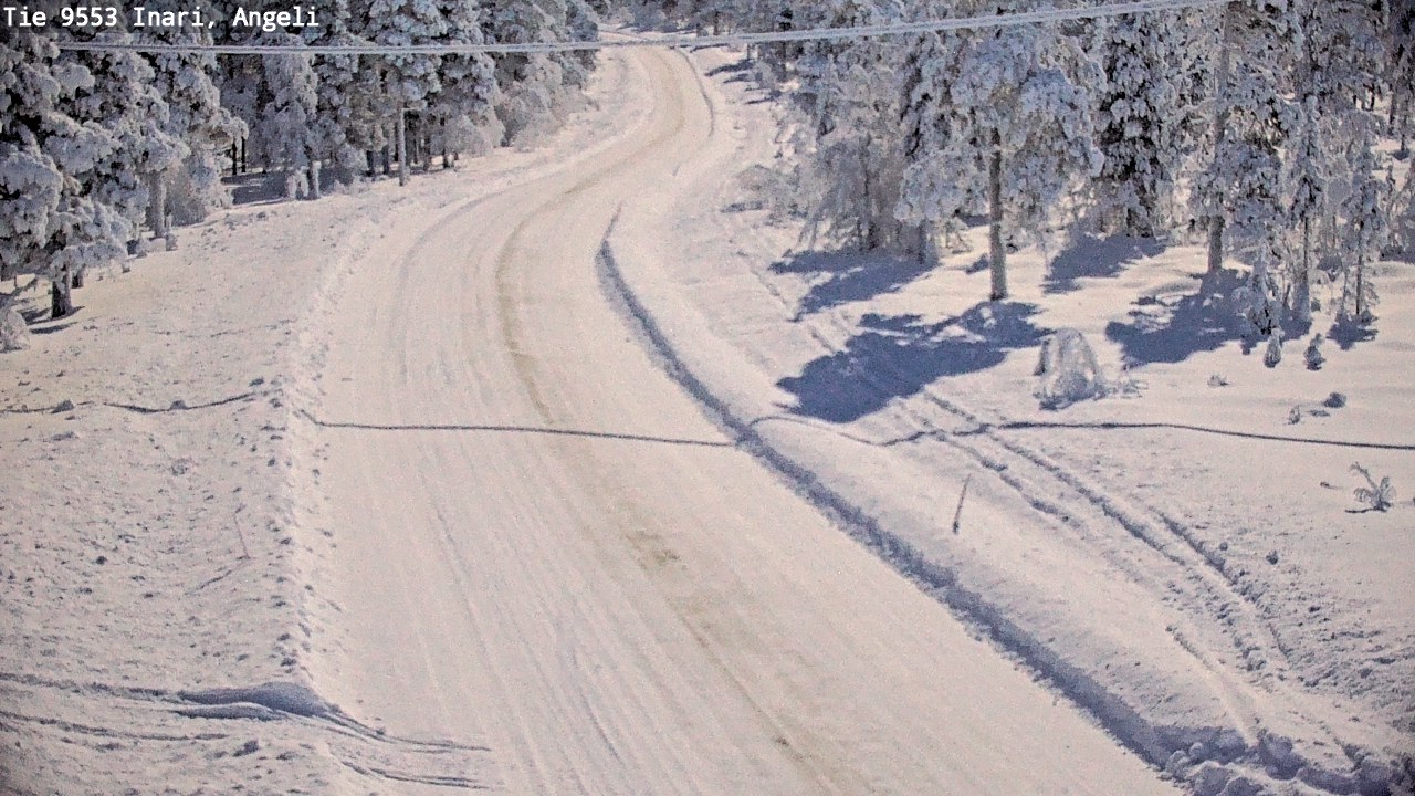 Weather Camera Image Road 9553 Inari, Angeli, Lintupuolivaara, Inari, Lappi