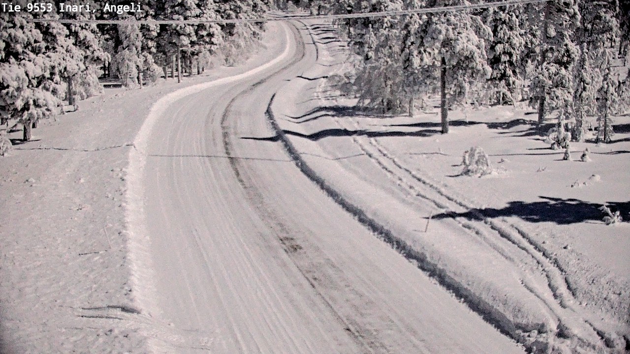 Weather Camera Image Väg 9553 Inari, Angeli, Lintupuolivaara, Inari, Lappi