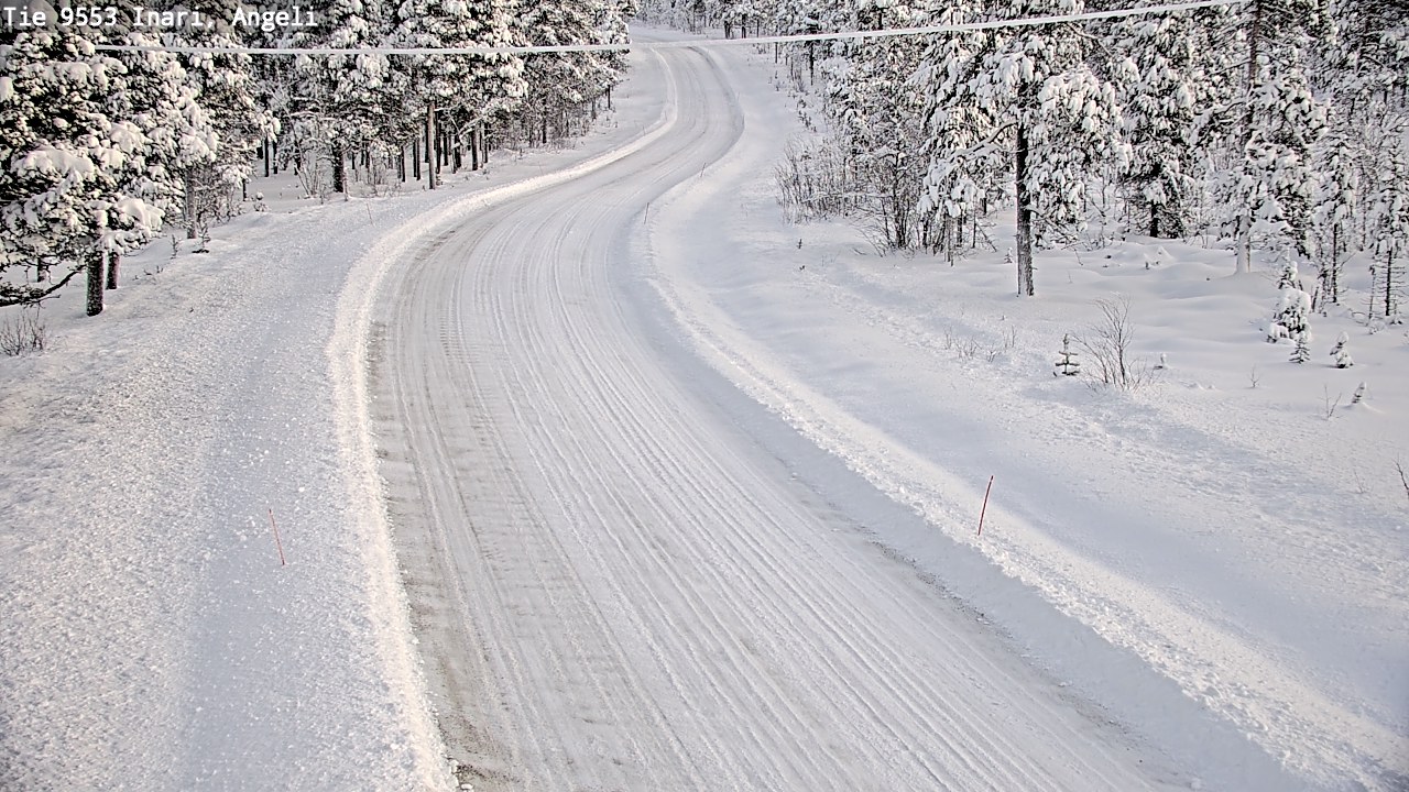 Weather Camera Image Väg 9553 Inari, Angeli, Lintupuolivaara, Inari, Lappi