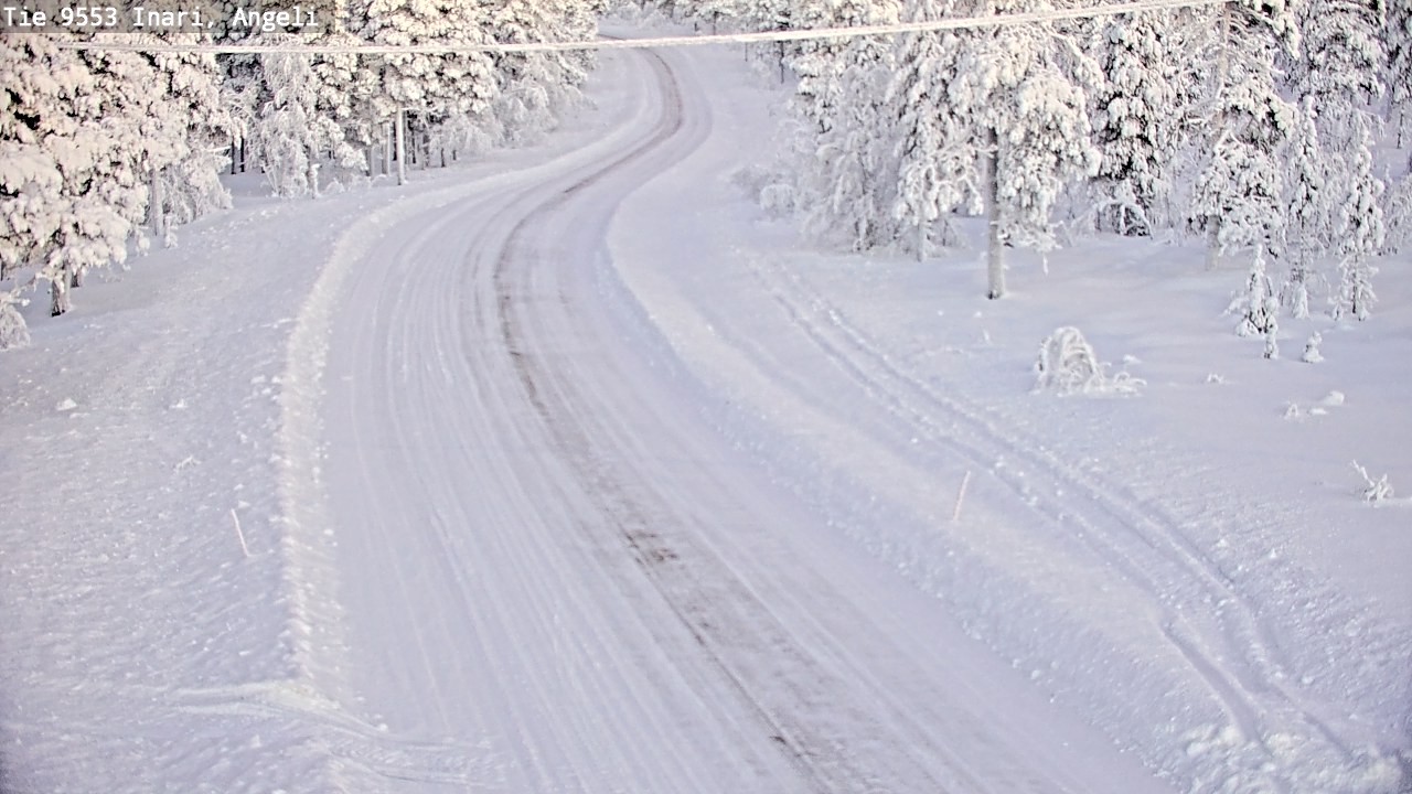 Weather Camera Image Road 9553 Inari, Angeli, Lintupuolivaara, Inari, Lappi