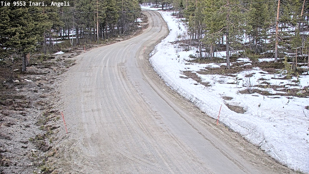 Weather Camera Image Road 9553 Inari, Angeli, Lintupuolivaara, Inari, Lappi
