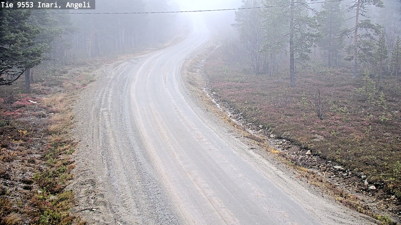 Weather Camera Image Road 9553 Inari, Angeli, Lintupuolivaara, Inari, Lappi