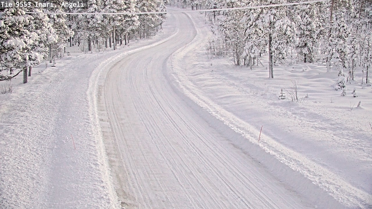 Weather Camera Image Väg 9553 Inari, Angeli, Lintupuolivaara, Inari, Lappi