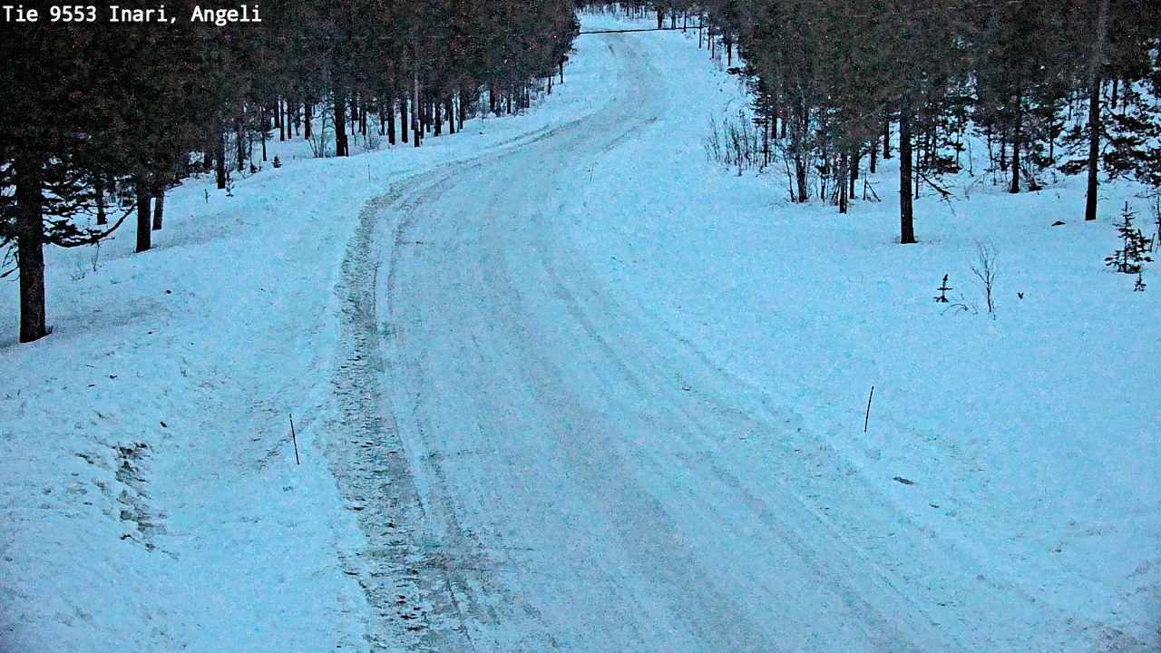 Kelikamerat Kuva Tie 9553 Inari, Angeli, Lintupuolivaara, Inari, Lappi