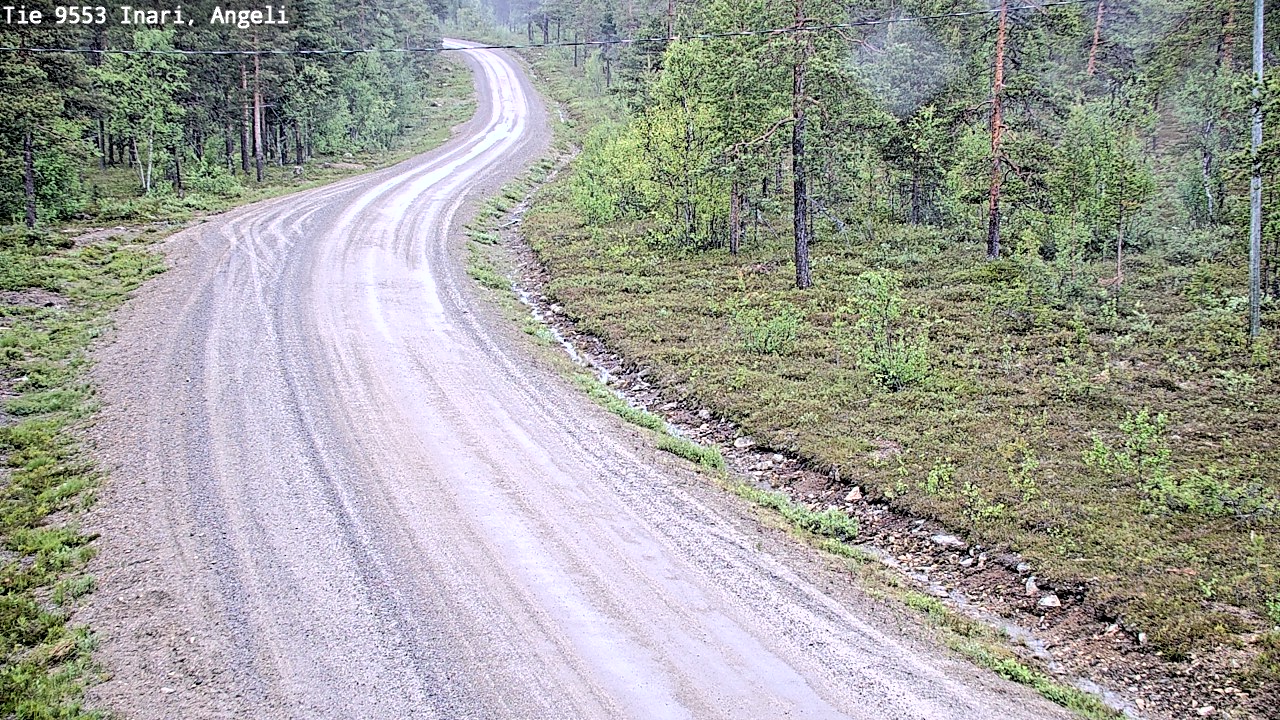Weather Camera Image Väg 9553 Inari, Angeli, Lintupuolivaara, Inari, Lappi