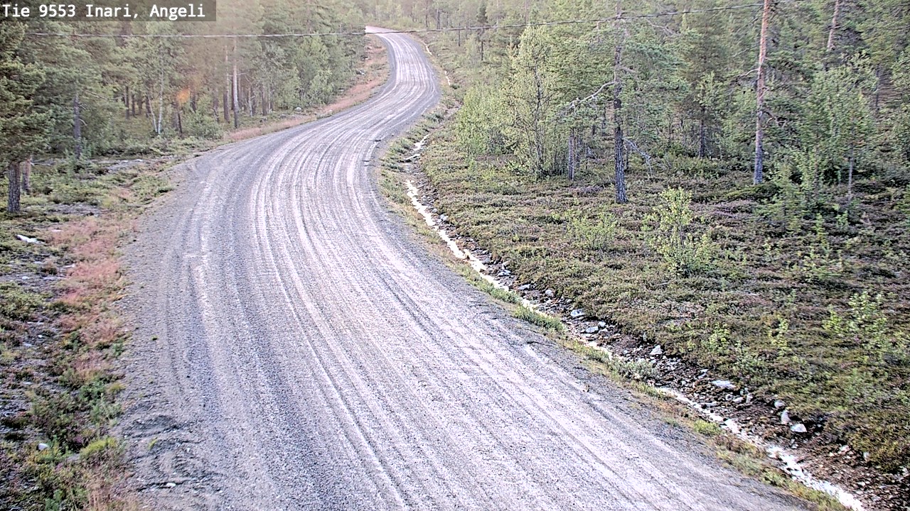 Weather Camera Image Road 9553 Inari, Angeli, Lintupuolivaara, Inari, Lappi