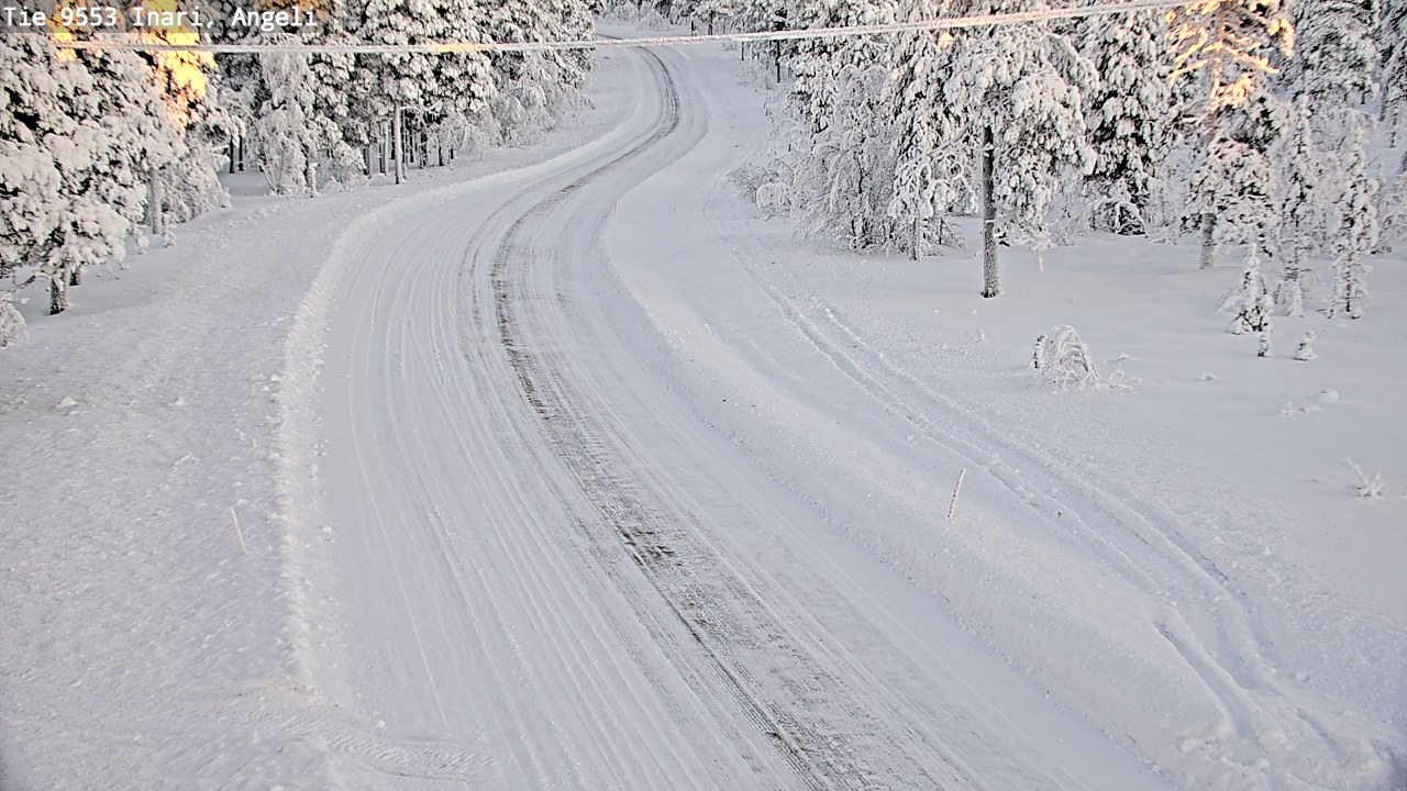 Kelikamerat Kuva Tie 9553 Inari, Angeli, Lintupuolivaara, Inari, Lappi