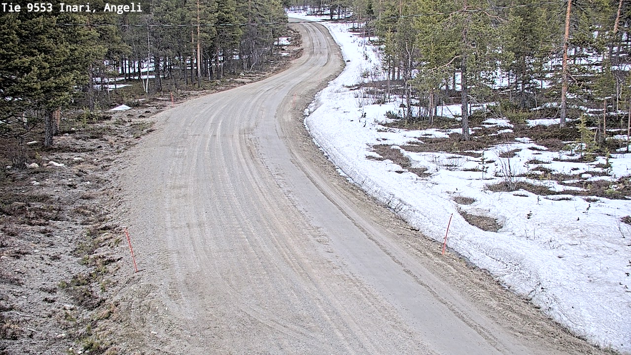 Weather Camera Image Road 9553 Inari, Angeli, Lintupuolivaara, Inari, Lappi