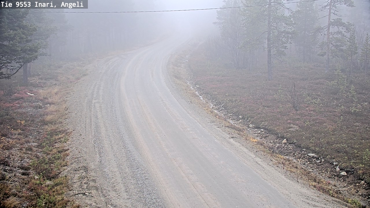 Weather Camera Image Road 9553 Inari, Angeli, Lintupuolivaara, Inari, Lappi