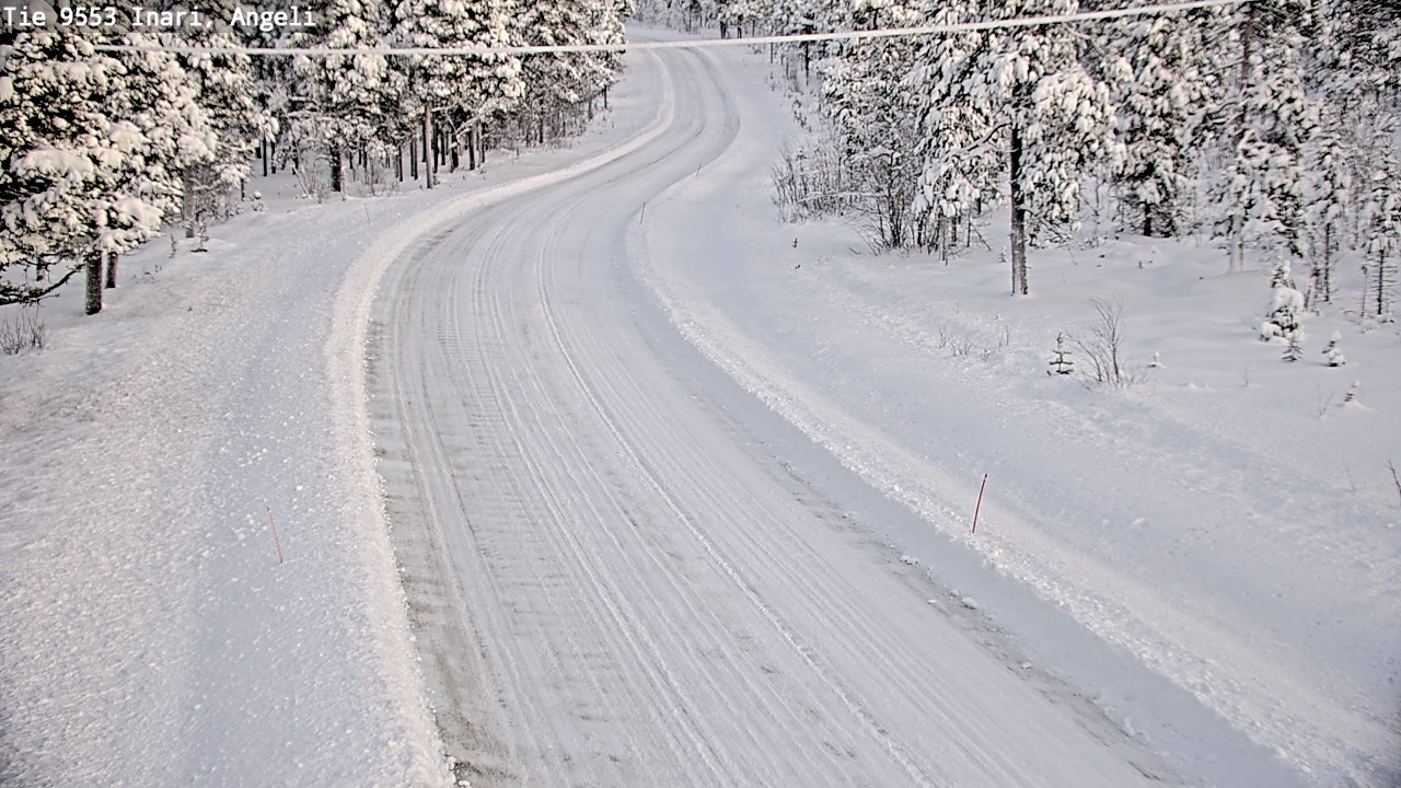 Weather Camera Image Väg 9553 Inari, Angeli, Lintupuolivaara, Inari, Lappi