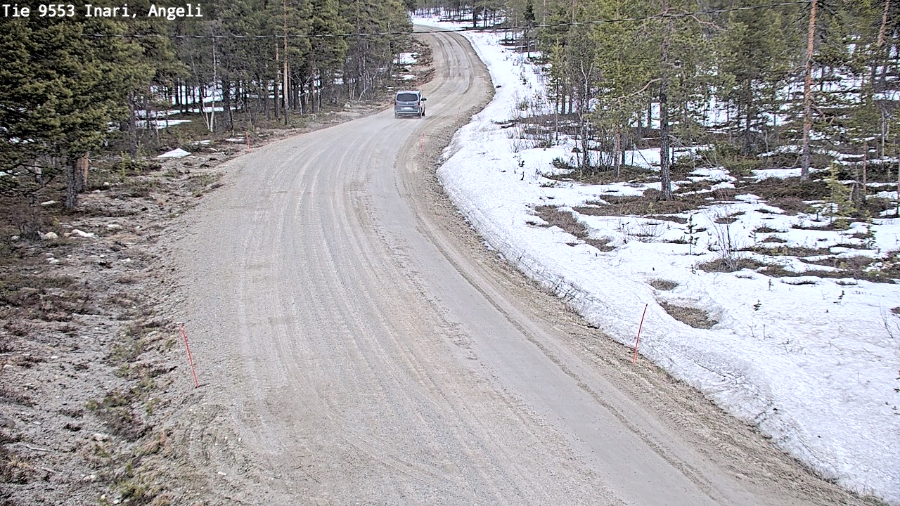 Weather Camera Image Road 9553 Inari, Angeli, Lintupuolivaara, Inari, Lappi