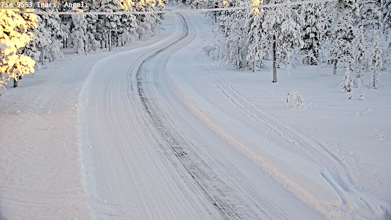 Kelikamerat Kuva Tie 9553 Inari, Angeli, Lintupuolivaara, Inari, Lappi